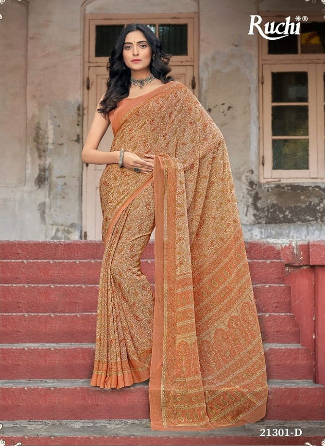 Star Chiffon 94 Edition By Ruchi Chiffon Daily Wear Saree Catalog